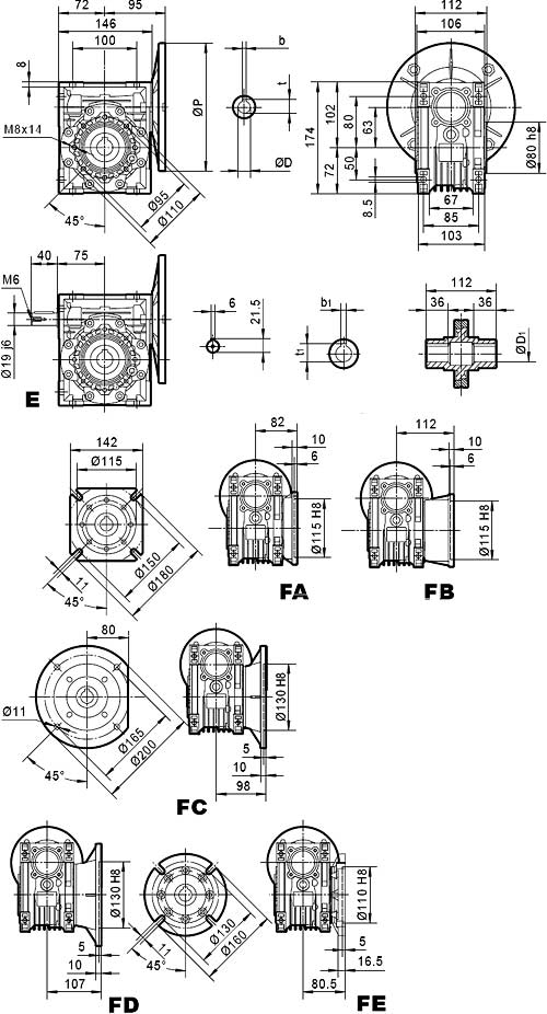 worm reducers, worm gear reducers