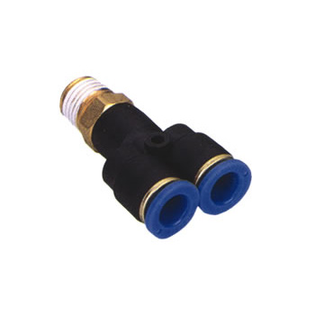 Threaded Three-Way Pipe, Pneumatic Accessory, Joint