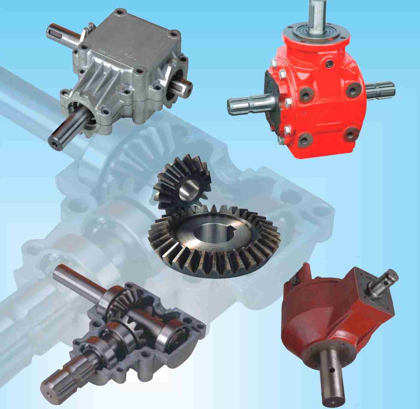 speed reducers, in-line helical gear speed reducers, parallel shaft helical gear reducers, helical bevel reducers, helical worm gear reducers, agricultural gearboxes, tractor gearboxes